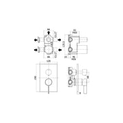 Miscelatore incasso doccia 3 uscite Paffoni Rock con cartuccia deviatore by CeramicStore | Lo specialista del tuo bagno