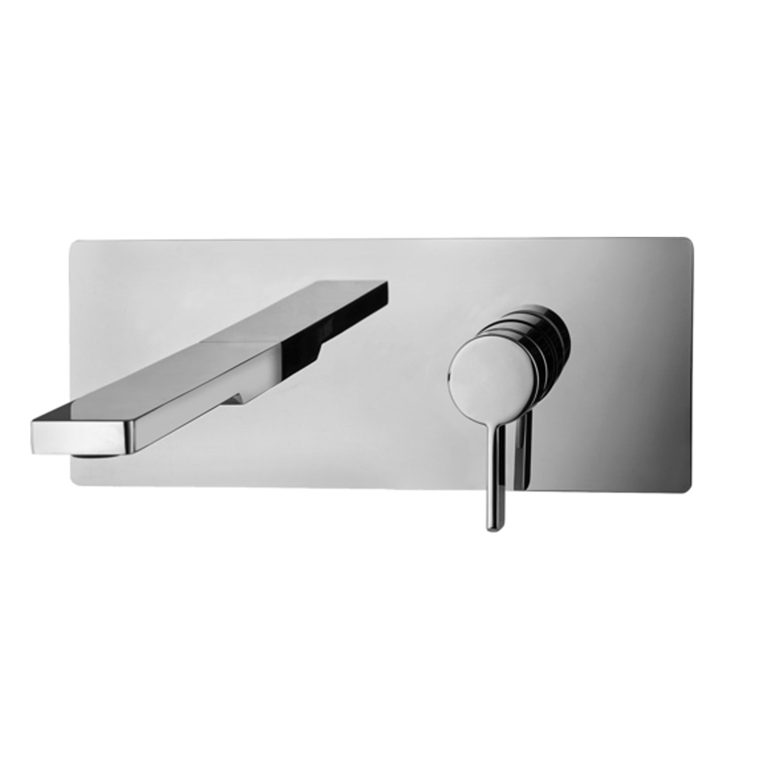 Miscelatore incasso lavabo Paffoni Rock con piastra in acciaio inox 250x100 mm by CeramicStore | Lo specialista del tuo bagno