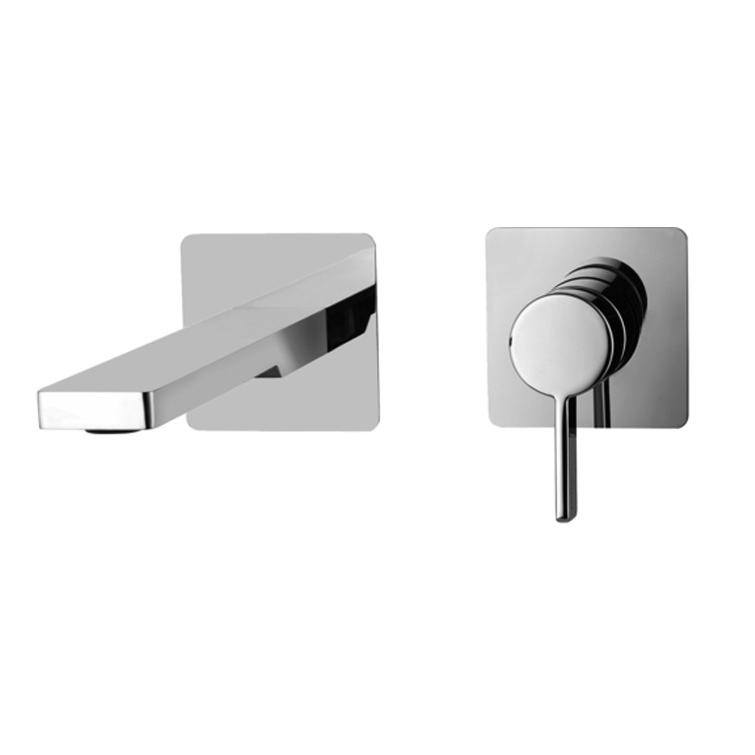 Miscelatore incasso lavabo Paffoni Rock con piastre 70x70 mm, bocca e aeratore by CeramicStore | Lo specialista del tuo bagno