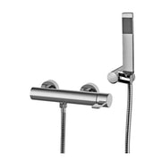 Miscelatore doccia Paffoni Rock con supporto a muro snodato in abs, doccia e flessibile by CeramicStore | Lo specialista del tuo bagno