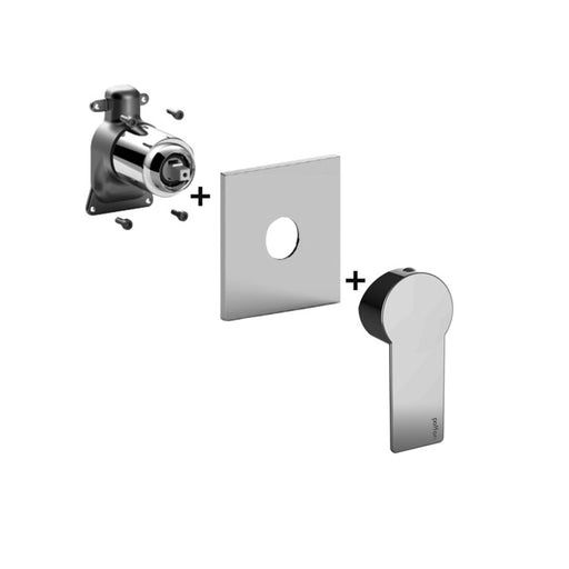 Set esterno miscelatore incasso doccia 1 uscita Paffoni Tango senza deviatore con piastra in abs by CeramicStore | Lo specialista del tuo bagno