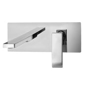 Miscelatore incasso lavabo Paffoni Level con bocca, aeratore M24x1 - l.240 mm e piastra in acciaio by CeramicStore | Lo specialista del tuo bagno