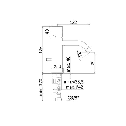 Miscelatore lavabo Paffoni Light ottone cromato senza scarico by CeramicStore | Lo specialista del tuo bagno
