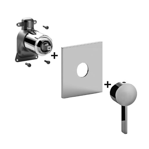 Set esterno miscelatore incasso doccia 1 uscita Paffoni Rock con corpo miscelatore by CeramicStore | Lo specialista del tuo bagno