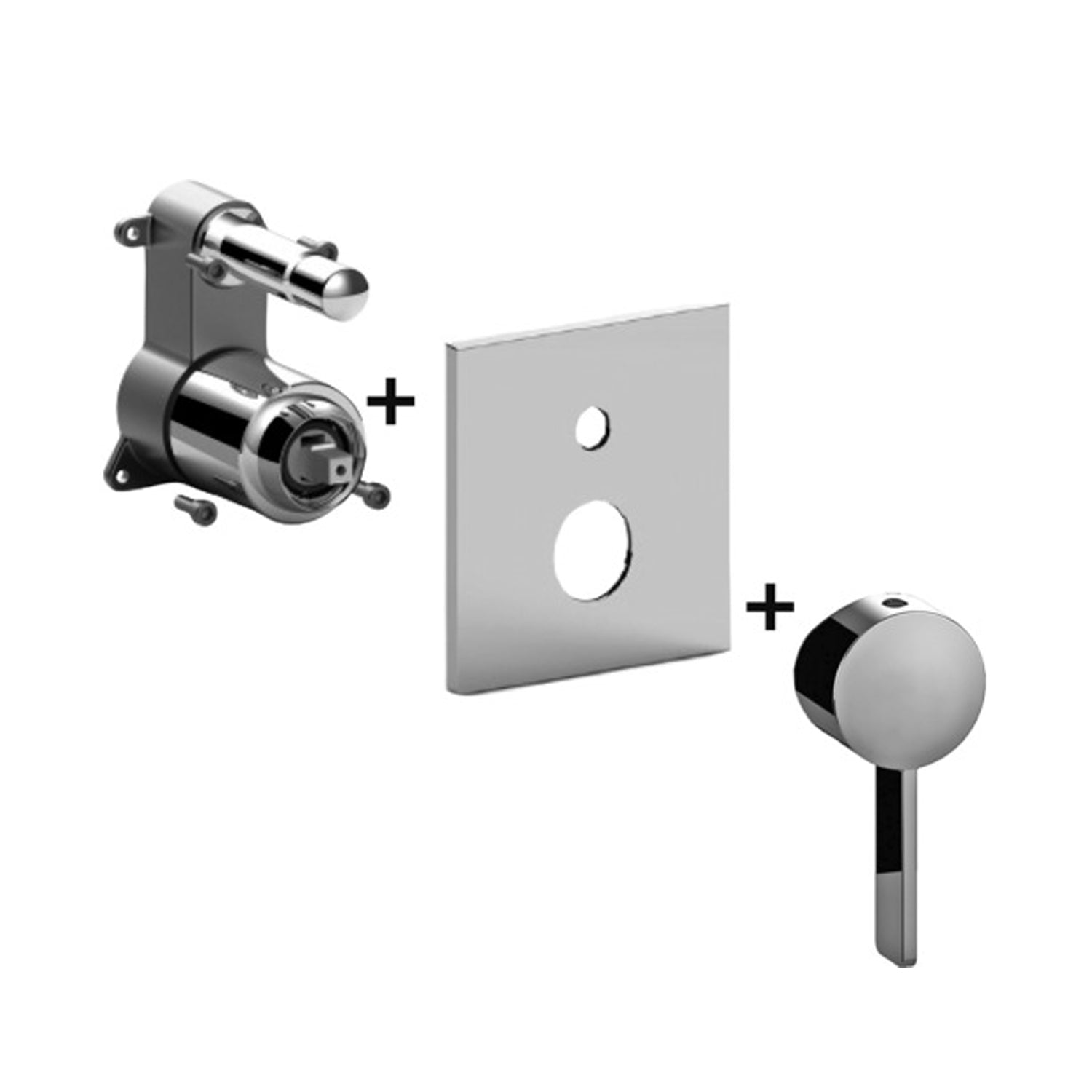 Set esterno miscelatore incasso doccia 2 uscite Paffoni Rock con corpo miscelatore e deviatore by CeramicStore | Lo specialista del tuo bagno