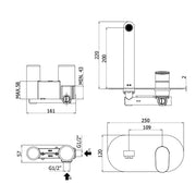 Miscelatore incasso lavabo Paffoni Candy con bocca e aeratore M24x1 - l. 200 mm by CeramicStore | Lo specialista del tuo bagno