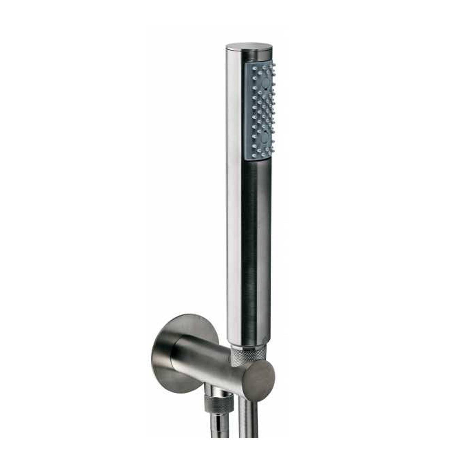 Doccia monogetto Bossini Duplex Zen acciaio inox satinato con presa acqua incorporata by CeramicStore | Lo specialista del tuo bagno
