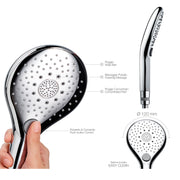 Doccia abs cromato 6 getti Bossini Syncronia diametro 120 mm by CeramicStore | Lo specialista del tuo bagno