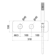 Kit miscelatore termostatico 2 vie di Bossini con deviatore, doccia Zen e flessibile by CeramicStore | Lo specialista del tuo bagno
