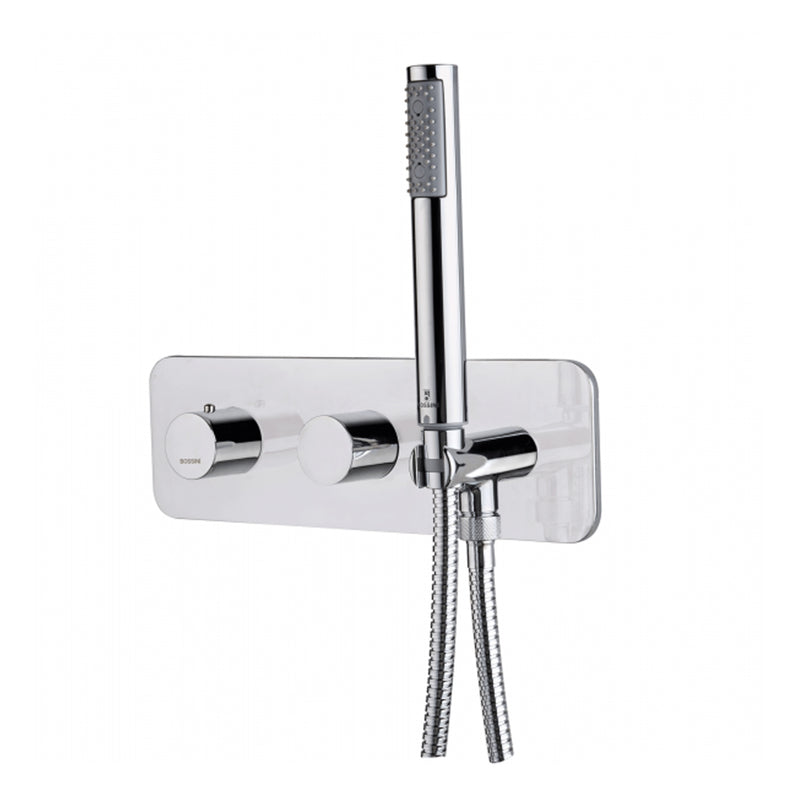 Kit miscelatore termostatico 2 vie di Bossini con deviatore, doccia Zen e flessibile by CeramicStore | Lo specialista del tuo bagno