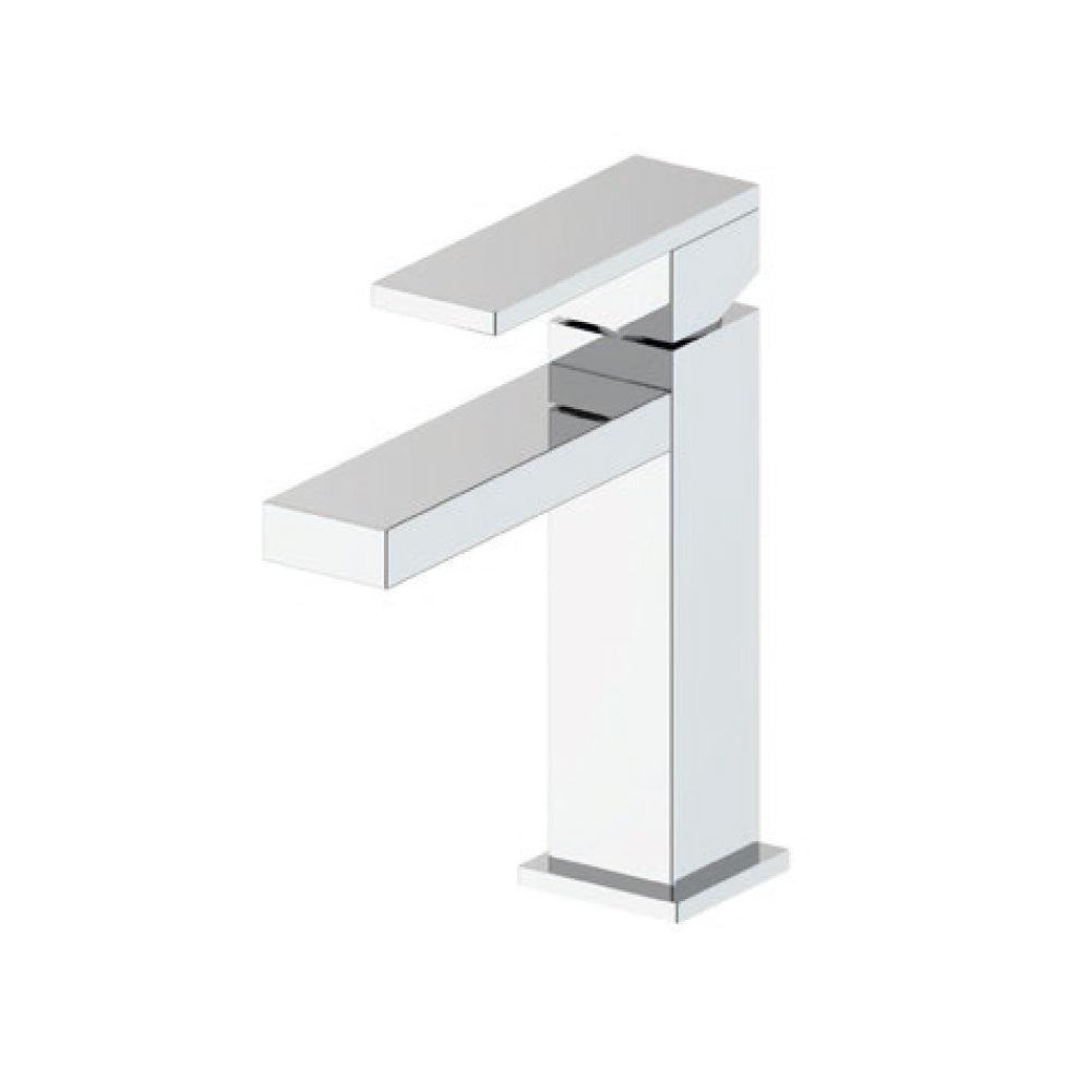 Miscelatore lavabo monocomando RubiFlux Square con piletta di scarico click-clack by CeramicStore | Lo specialista del tuo bagno