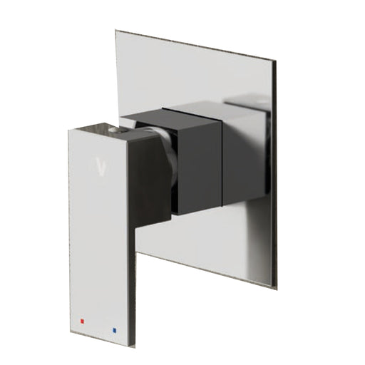 Miscelatore doccia incasso Square ottone cromato con placca Slim in finitura a specchio by CeramicStore | Lo specialista del tuo bagno