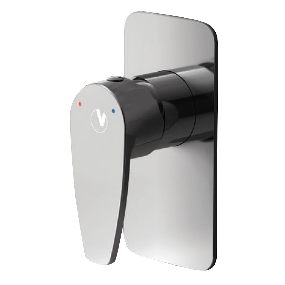 Miscelatore doccia incasso Orion ottone cromato con placca Slim in finitura a specchio by CeramicStore | Lo specialista del tuo bagno