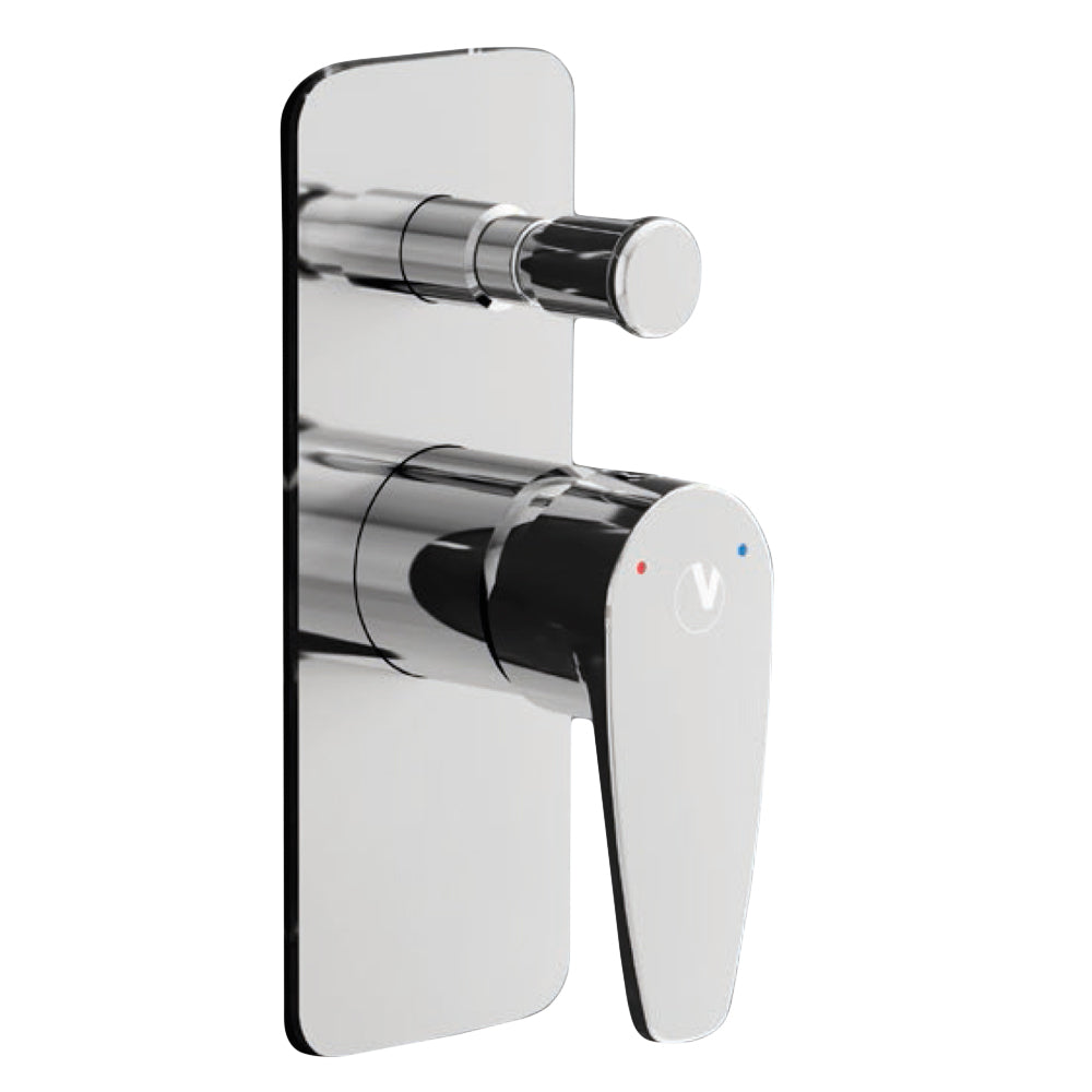 Miscelatore doccia incasso Orion con deviatore 2 vie ottone cromato con placca Slim by CeramicStore | Lo specialista del tuo bagno
