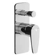 Miscelatore doccia incasso Orion con deviatore 2 vie ottone cromato con placca Slim by CeramicStore | Lo specialista del tuo bagno