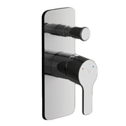 Miscelatore doccia incasso Brezza con deviatore 2 vie ottone cromato con placca Slim by CeramicStore | Lo specialista del tuo bagno