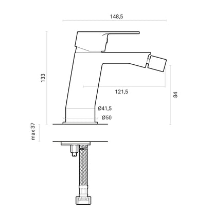 Composizione Brezza con miscelatore lavabo+ bidet in ottone cromato by CeramicStore | Lo specialista del tuo bagno