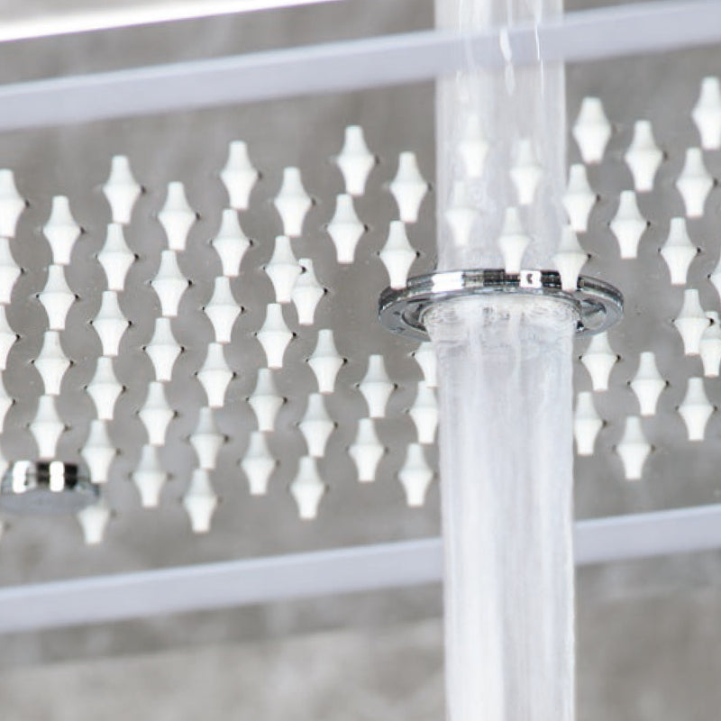 Soffione doccia ad incasso 40x60 cm 3 vie con cromoterapia bluetooth e telecomando by CeramicStore | Lo specialista del tuo bagno