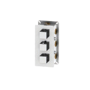 Miscelatore doccia termostatico ad incasso mod. 'Q' in ottone con deviatore 6-4 vie by CeramicStore | Lo specialista del tuo bagno