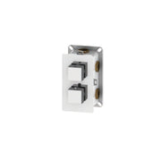 Miscelatore doccia termostatico ad incasso mod. 'Q' in ottone con deviatore 3-2 vie by CeramicStore | Lo specialista del tuo bagno