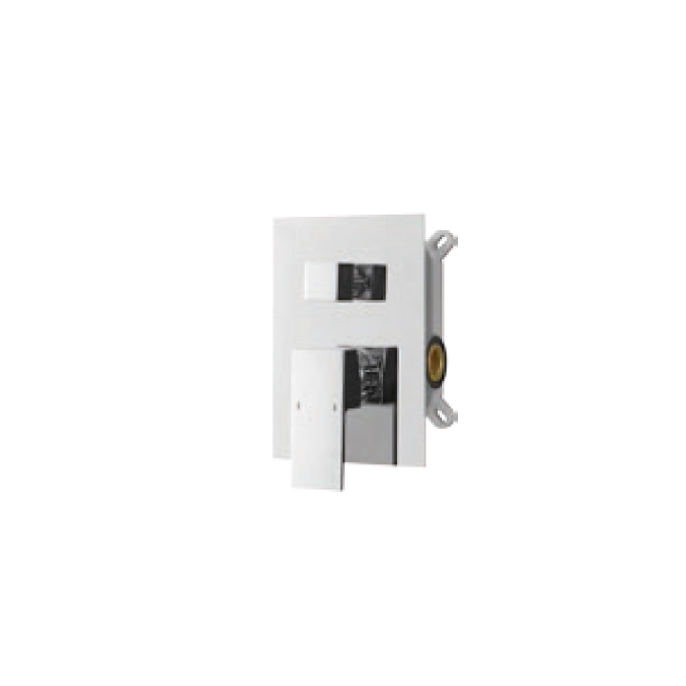 Miscelatore doccia meccanico ad incasso mod. 'Q' in ottone con deviatore 2 vie by CeramicStore | Lo specialista del tuo bagno