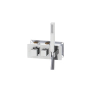 Miscelatore termostatico ad incasso con set doccia mod. 'Q' in ottone con deviatore 3-2 vie by CeramicStore | Lo specialista del tuo bagno
