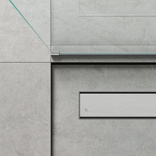 Canalina doccia rettangolare ad incasso 90x7 cm con cover full inox e membrana waterproof by CeramicStore | Lo specialista del tuo bagno