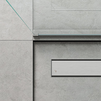 Canalina doccia rettangolare ad incasso 100x7 cm con cover full inox e membrana waterproof by CeramicStore | Lo specialista del tuo bagno