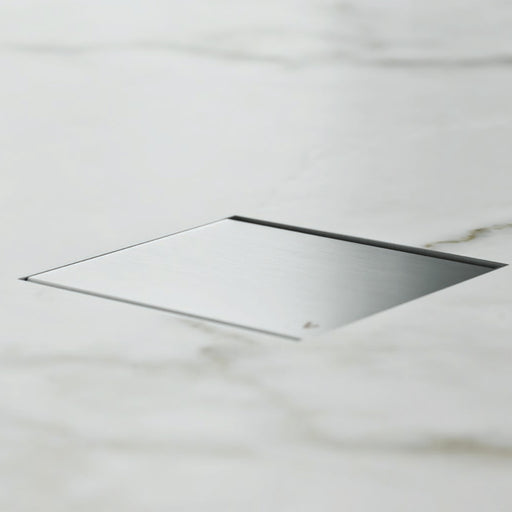 Canalina doccia incasso quadrata 15x15 cm con cover in full inox e scarico antiodore by CeramicStore | Lo specialista del tuo bagno