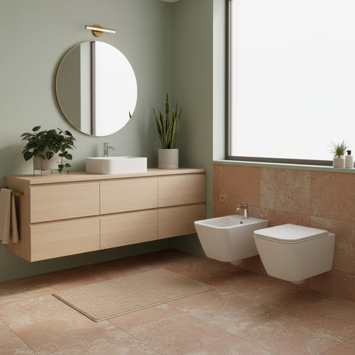 Sanitari sospesi senza brida Ceramica Globo Genesis 55x36 wc