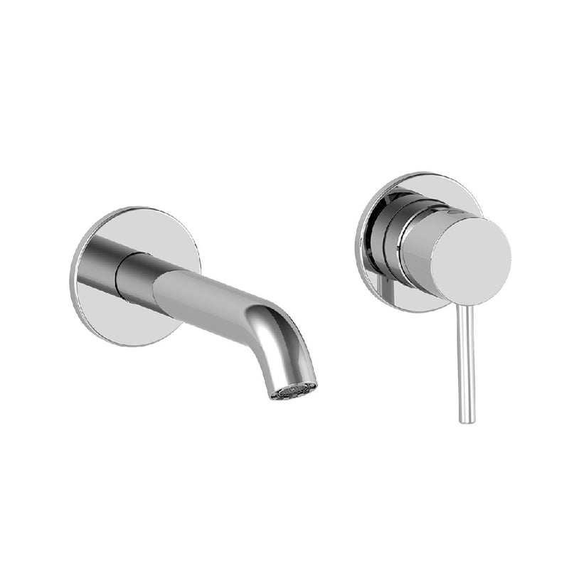 Miscelatore monocomando lavabo a muro senza scarico cromo lucido Argo collezione Alba