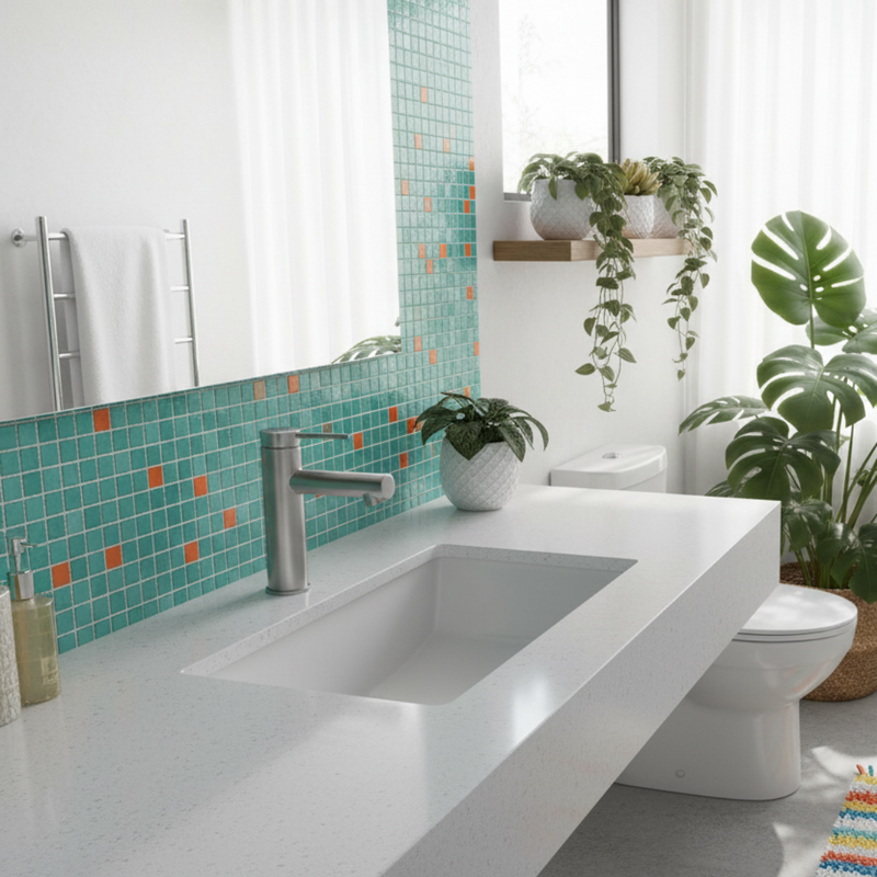 Miscelatore monocomando lavabo senza scarico PVD Grigio Argo collezione Alba