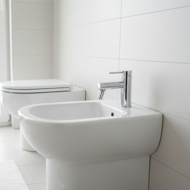 Miscelatore monocomando Bidet senza scarico cromo lucido Argo collezione Alba