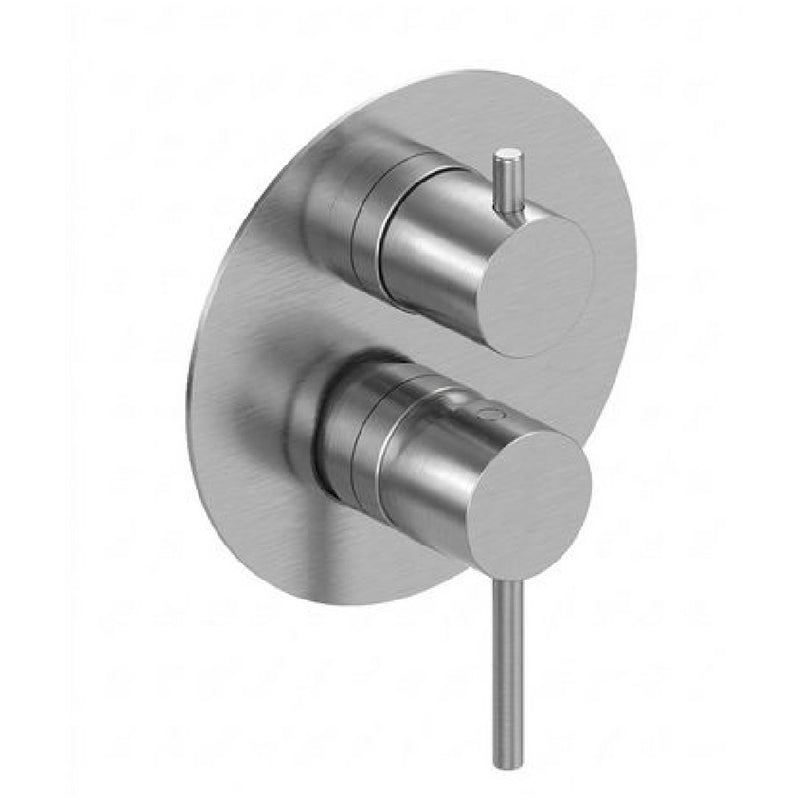 Miscelatore monocomando doccia con deviatore a 2 vie PVD Grigio Argo collezione Alba