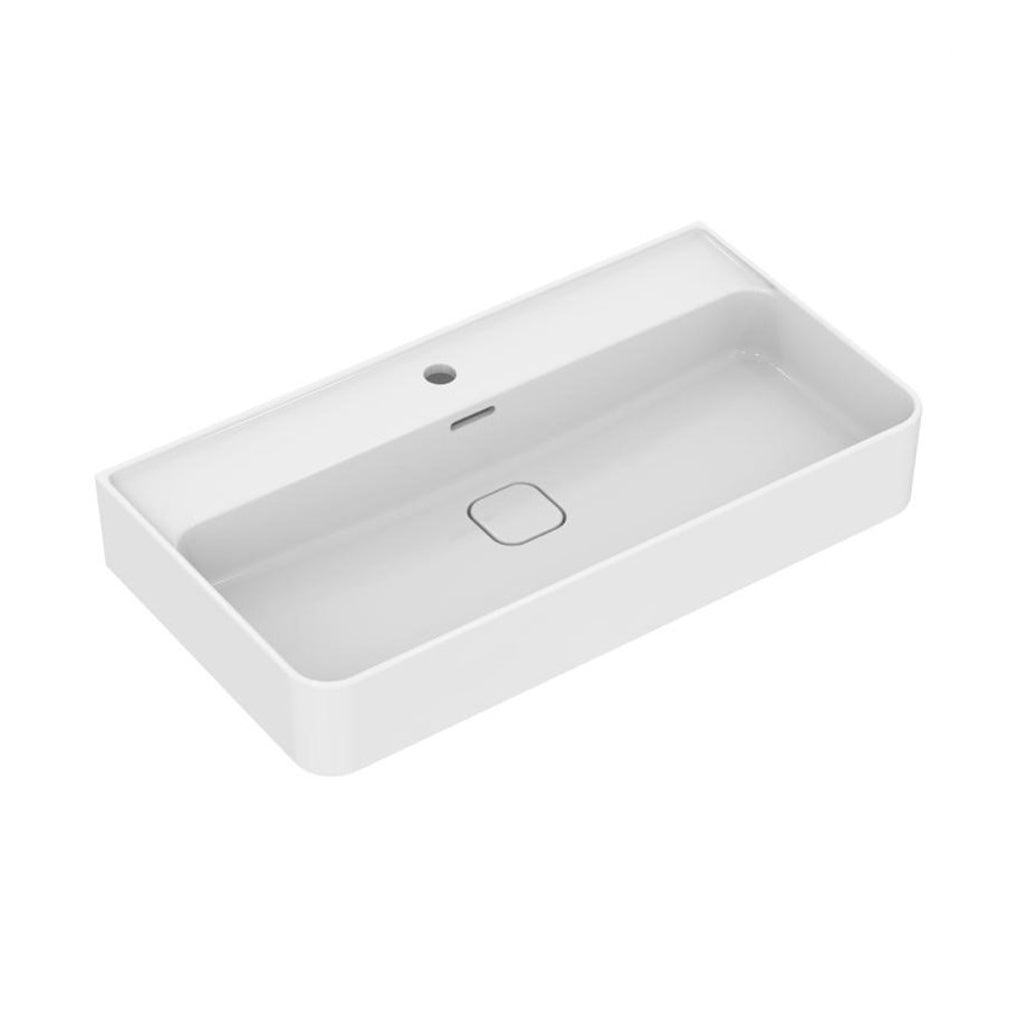 Lavabo sospeso da 80 cm Ideal Standard Strada II foro centrale aperto per rubinetteria by CeramicStore | Lo specialista del tuo bagno