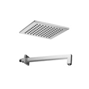 Soffione doccia 20x20 Paffoni Syncro ZSOF075cr con braccio quadro da 35 cm ZSOF063CR350 by CeramicStore | Lo specialista del tuo bagno