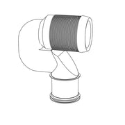 Kit per sanitari scarico traslato per distanza da 16 a 22 cm con curva e raccordo eccentrico by CeramicStore | Lo specialista del tuo bagno