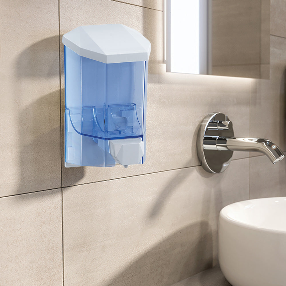 Dispenser dosa sapone o disinfettante mani a muro Gedy Snapper 450 ml in resina termoplastica bianco by CeramicStore | Lo specialista del tuo bagno