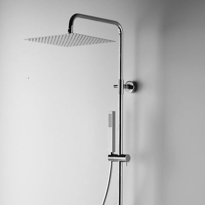 Colonna doccia termostatica Ares Althea LT con soffione quadrato 20x20 cm telescopica by CeramicStore | Lo specialista del tuo bagno