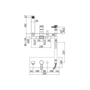 Miscelatore incasso vasca/doccia a 2 uscite con deviatore a pulsante Paffoni serie West - Cromato by CeramicStore | Lo specialista del tuo bagno
