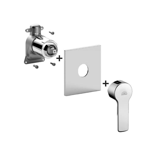 Set esterno miscelatore incasso doccia 1 uscita Paffoni serie Red - Cromato by CeramicStore | Lo specialista del tuo bagno