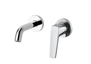 Set di Miscelatori lavabo incasso a parete e Bidet con scarico finitura cromata collezione Spartaco di Mamoli Rubinetterie by CeramicStore | Lo specialista del tuo bagno