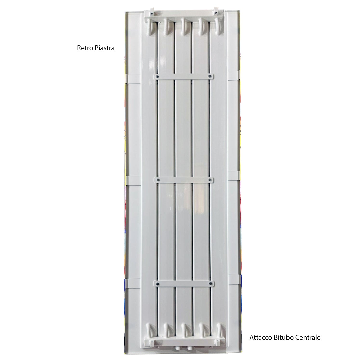 Termoarredo idraulico a piastra verticale modello TermoCrea Bianco 1200x585 mm interasse 50 mm By Scirocco by CeramicStore | Lo specialista del tuo bagno