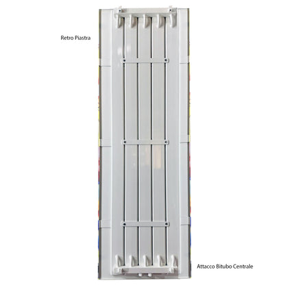 Termoarredo idraulico a piastra verticale modello TermoCrea Bianco 1200x585 mm interasse 50 mm By Scirocco by CeramicStore | Lo specialista del tuo bagno
