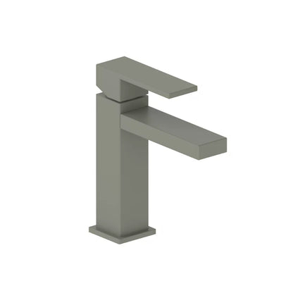 Miscelatore lavabo monocomando RubiFlux Square Mud con piletta di scarico click-clack - Grigio Fango by CeramicStore | Lo specialista del tuo bagno