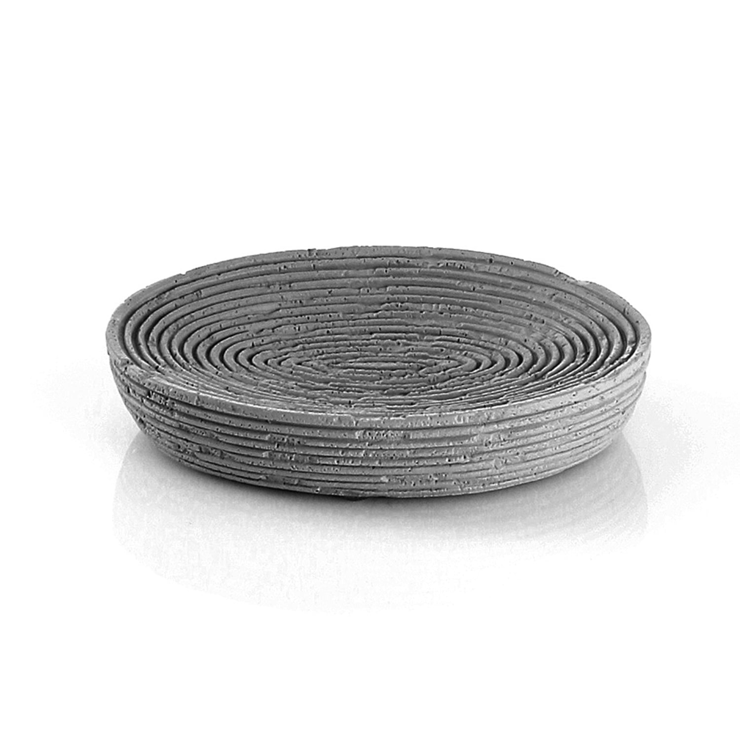 Portasapone da appoggio in resina Gedy serie Gemini - Grigio