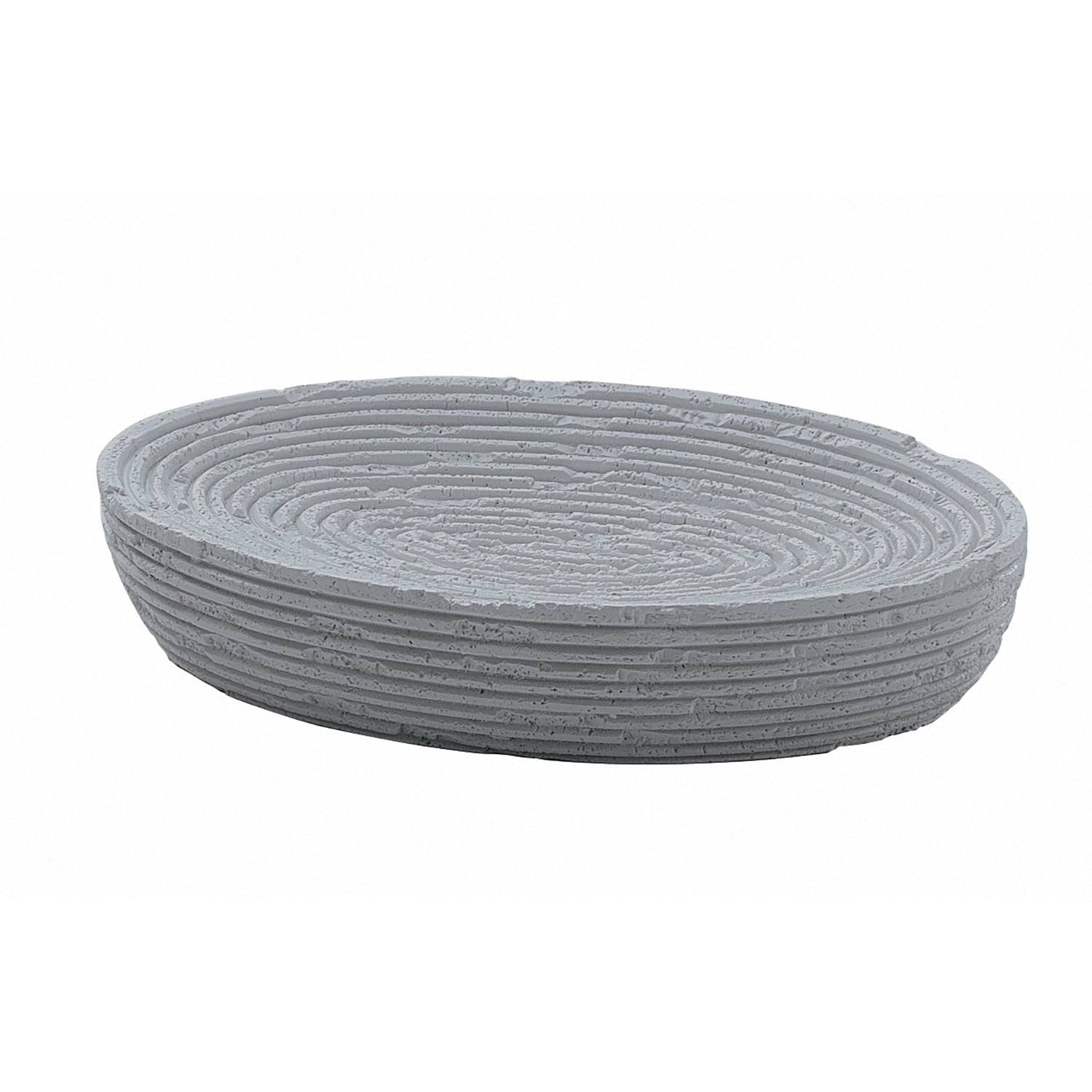 Portasapone da appoggio in resina Gedy serie Gemini - Grigio