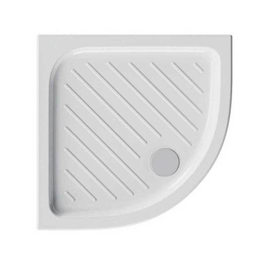 Piatto doccia Dolomite in Ceramica 80x80 Altezza 7 cm semicircolare modello Gemma 2