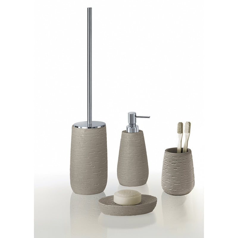 Scopino da appoggio in resina Gedy serie Gemini - Tortora by CeramicStore | Lo specialista del tuo bagno