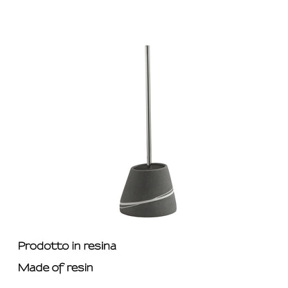 Scopino da appoggio con manico cromato Gedy serie Yvonne - Grigio by CeramicStore | Lo specialista del tuo bagno
